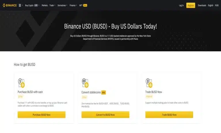 دلار بایننس یا ارز دیجیتال BUSD چیست؟ کاربردهای استیبل کوین بایننس 10 دلار بایننس 2