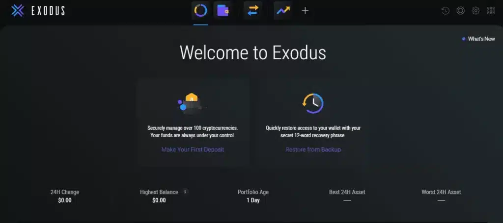 کیف پول اکسودوس، آموزش کار با Exodus Wallet 7 کیف پول اگزودوس