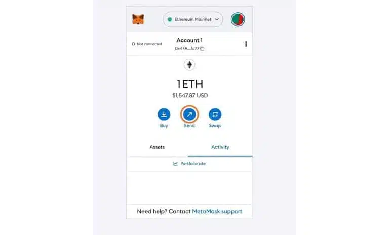 کیف پول متامسک; آموزش استفاده از MetaMask Wallet 11 کیف پول متامسک 1