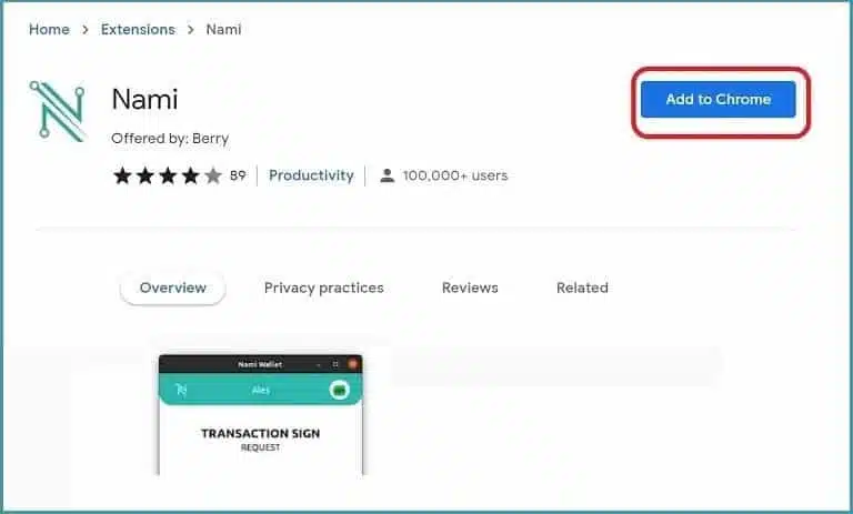 کیف پول نامی چیست؟راه اندازی Nami Wallet 5 کیف پول nami