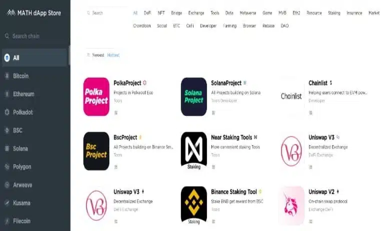 کیف پول مث ولت؛ راهنمای گام به گام Math Wallet 5 مث ولت
