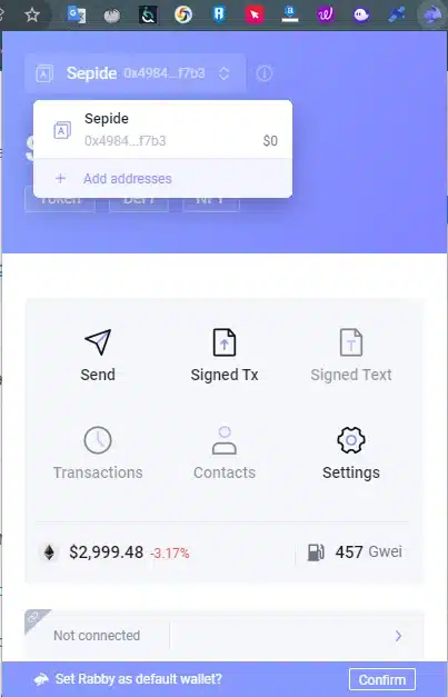 کیف پول Rabby؛ از آشنایی تا نحوه ساخت Rabby Wallet 12 کیف پول rabby 1