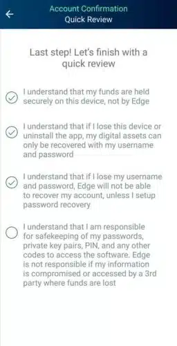 کیف پول اج; راهنمای کیف پول موبایلی Edge Wallet 14 edge wallet 4