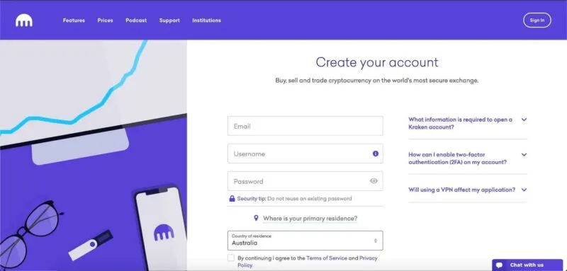 صرافی کراکن ; همه چیز درباره صرافی Kraken، رتبه 4 مارکت کپ 11 ثبت نام در صرافی کراکن