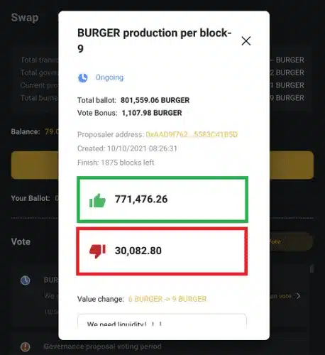صرافی برگر سواپ ; آموزش کامل کار با صرافی Burger Swap 11 مشارکت در رای_دهی صرافی برگر سواپ