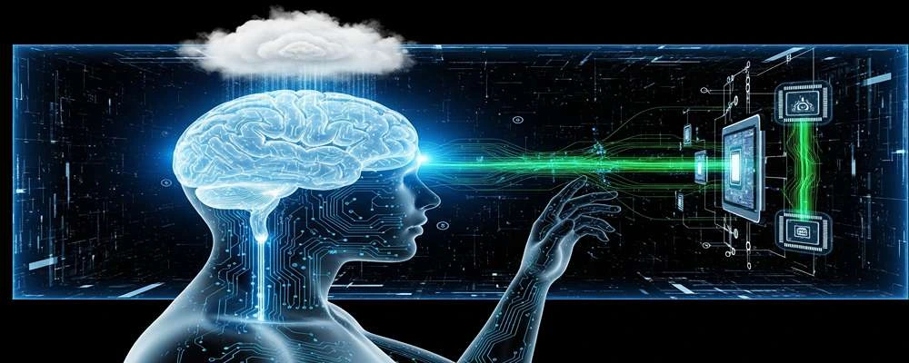 تصویر هوش مصنوعی در اینترنت اشیا ai و iot با هلدینگ سیمیا