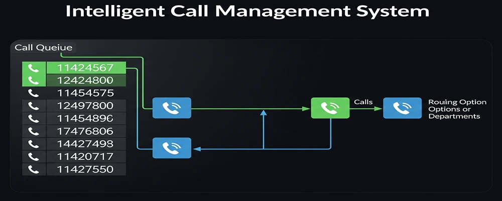 صف تماس و مدیریت هوشمند تماس‌ها توسط سانترال تحت شبکه سیمیا