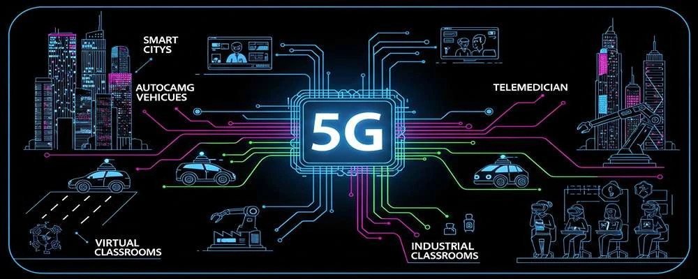 فناوری 5g اینترنت نسل پنجم شبکه 5g در هلدینگ سیمیا