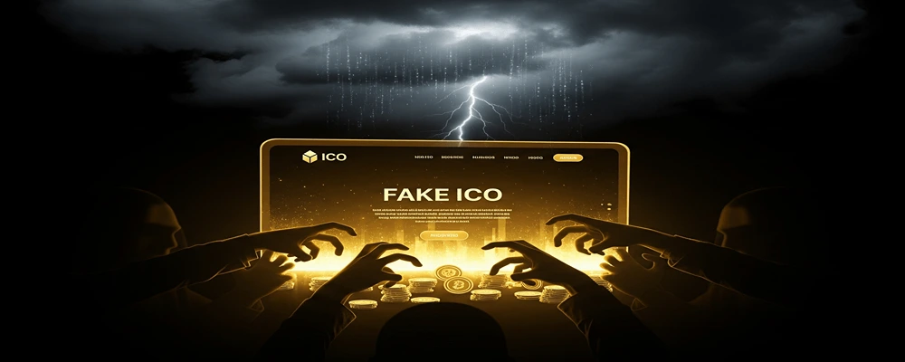 20 شگرد رایج در کلاهبرداری رمزارزی و چگونگی تشخیص آنها 19 کلاهبرداری ICO نوشته هلدینگ سیمیا